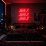 Girls, Girls, Girls LED Neon Sign