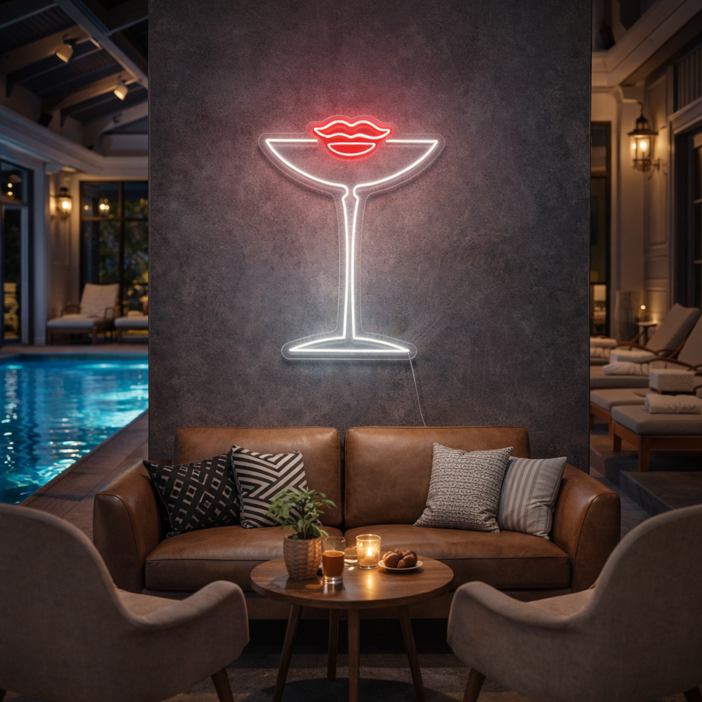 Martini LED Neon Sign