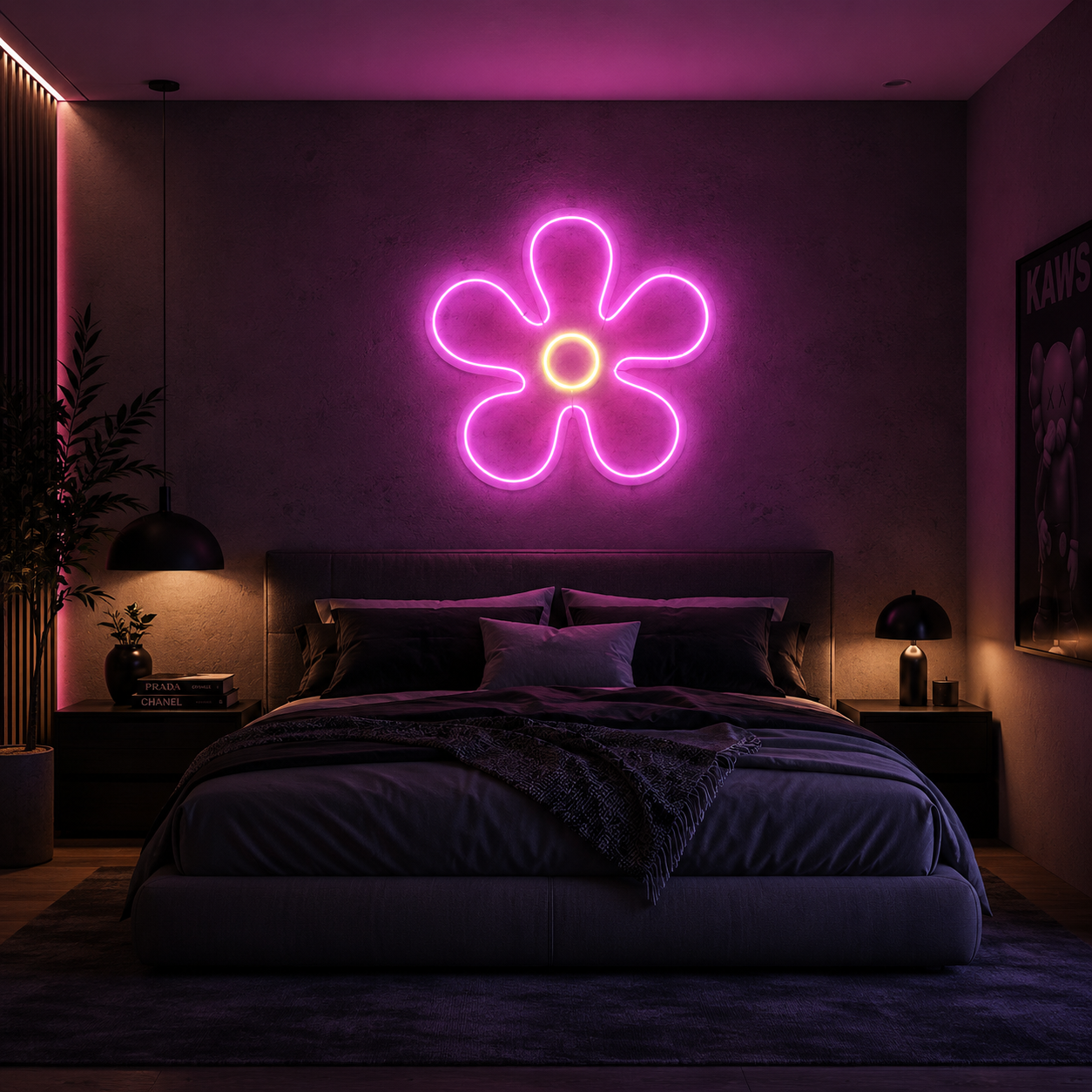 Flower Power LED Neon Sign